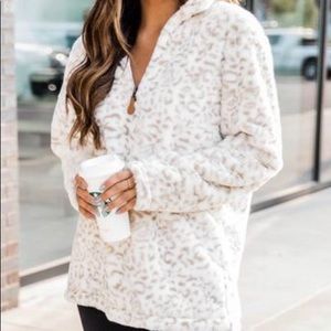 Delight My Heart Animal Print Taupe Pullover